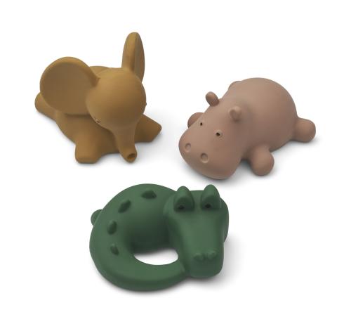 LIEWOOD - NORI BATH TOYS 3-PK SAFARI MULTI MIX