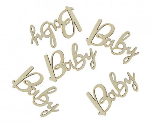 Confetti tre Baby 6x3cm 18stk