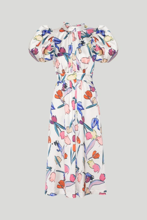 Noon Dress - Bright White Comb - Image 2