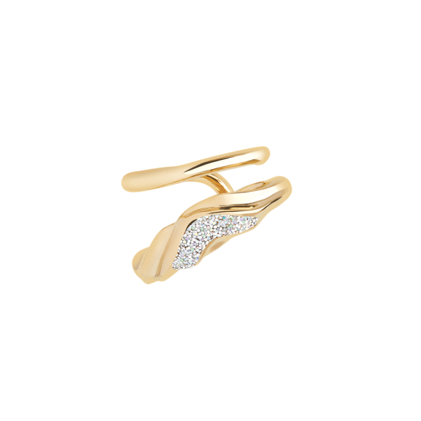 RAI OPAL GLITTER EARCUFF GOLD - Image 1