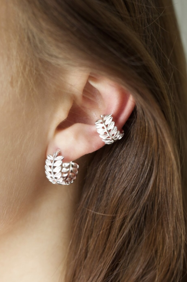 Violette earcuffs silver - Image 2