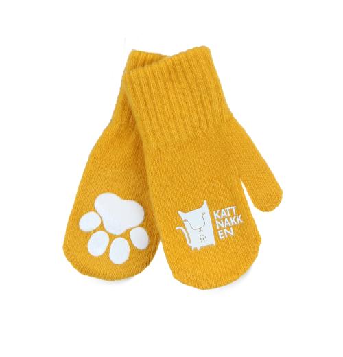 Kattnakken | Magiske Ullvotter - Oker