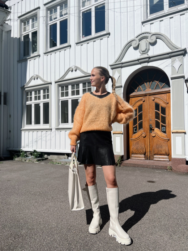 Milana Mohair Knit - Light Orange  - Image 3