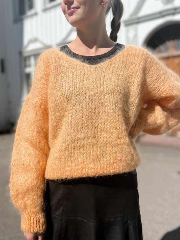 Milana Mohair Knit - Light Orange  - Image 1