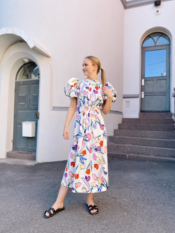 Noon Dress - Bright White Comb - Image 3