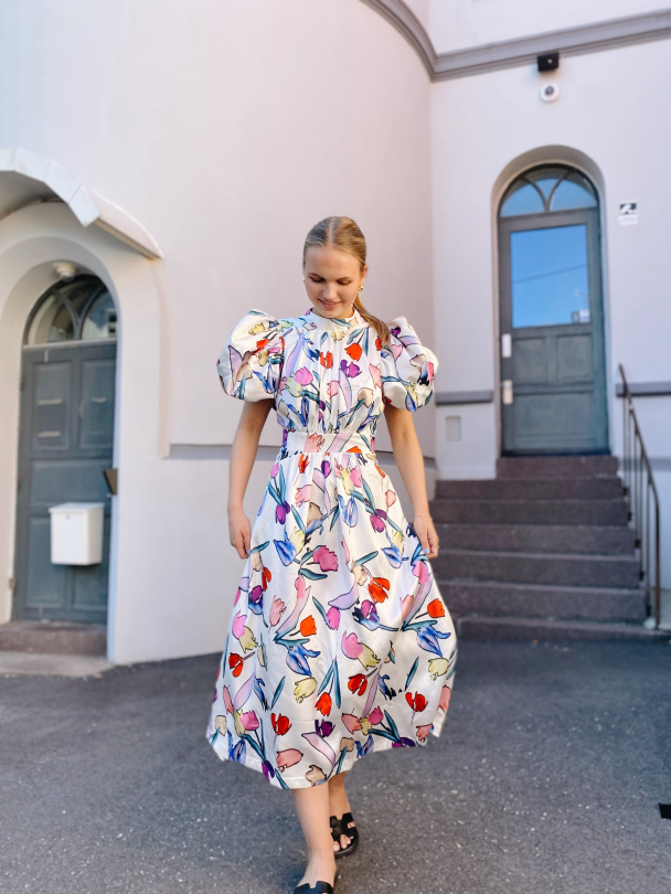 Noon Dress - Bright White Comb - Image 4