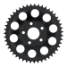 REAR SPROCKET, BLACK. 47T