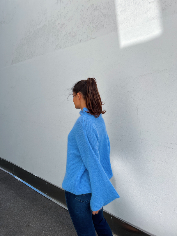 Felicia Oversized Knit - Sky Blue - Image 3