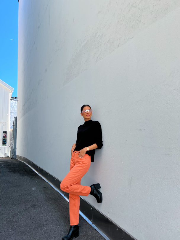 Terrence Tomboy Jeans - Orange - Image 3