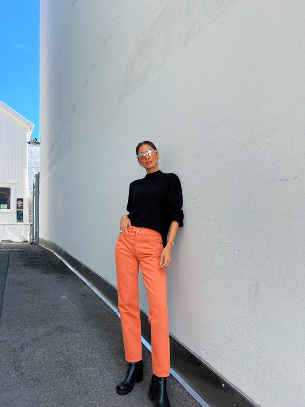 Terrence Tomboy Jeans - Orange - Image 4