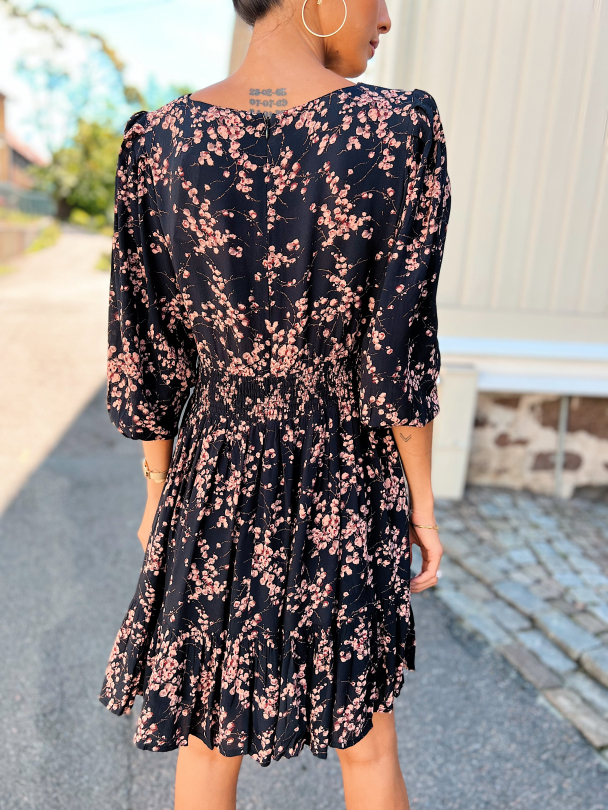 Rosie Dress - Black Leaf - Image 2