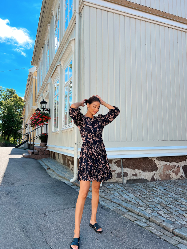 Rosie Dress - Black Leaf - Image 6