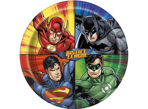 Papptallerken, JUSTICE LEAGUE, 23 cm