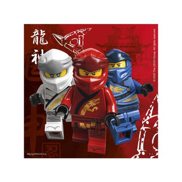 Serviett, NINJAGO, 20 stk, 33x33 cm