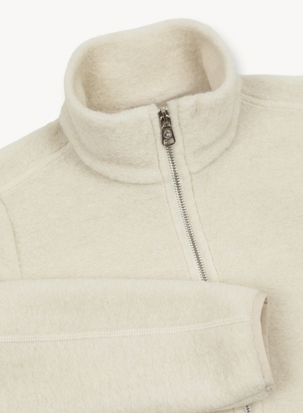 High Neck Sweatshirt In Wool Knit  - Image 4