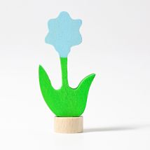 Blå blomst til bursdagsring