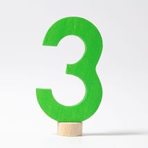 Tall "3" til bursdagsring