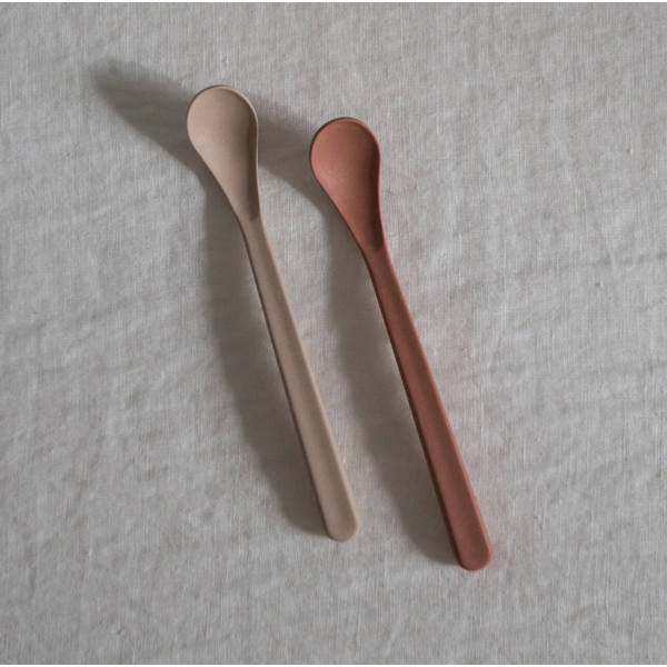 Feeding Spoon Bambus 2 pk - Cink - Rye/Brick