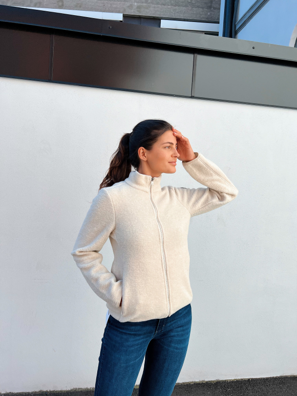 High Neck Sweatshirt In Wool Knit  - Image 6