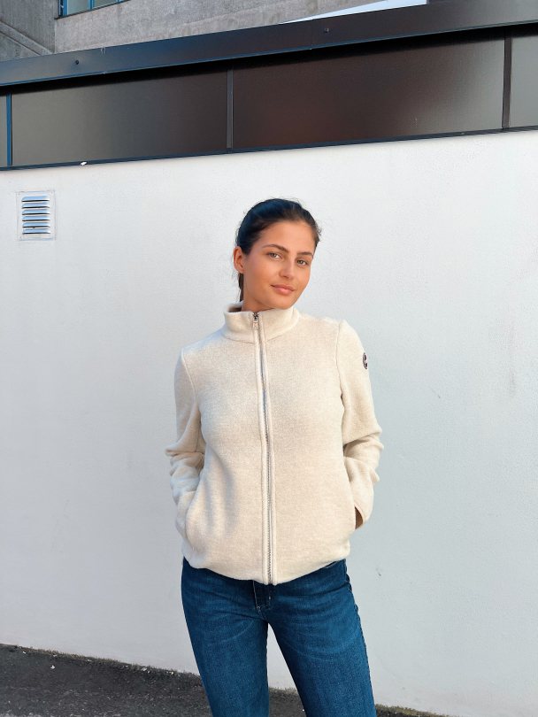 High Neck Sweatshirt In Wool Knit  - Image 8