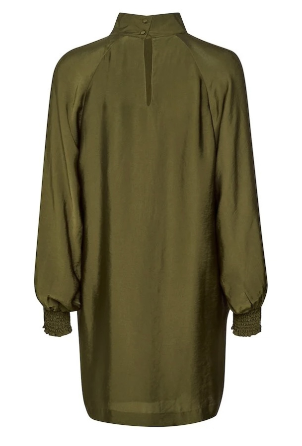 Luella Short Dress - Dark Olive  - Image 3