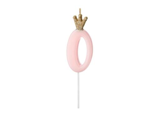 Kronelys, rosa # 0