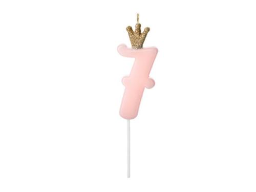 Kronelys, rosa # 7