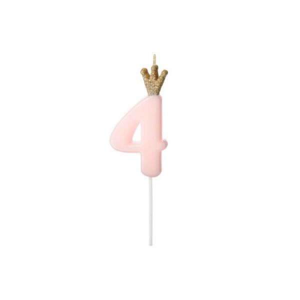 Kronelys, rosa # 4