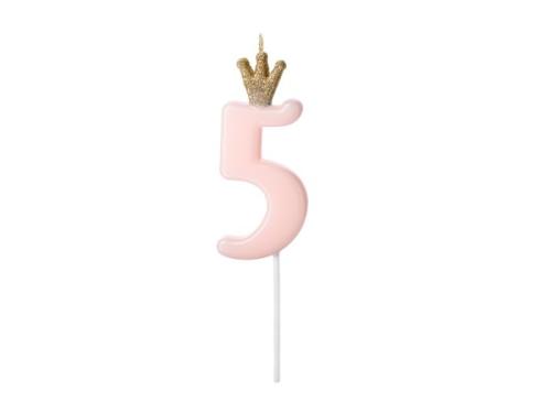 Kronelys, rosa # 5