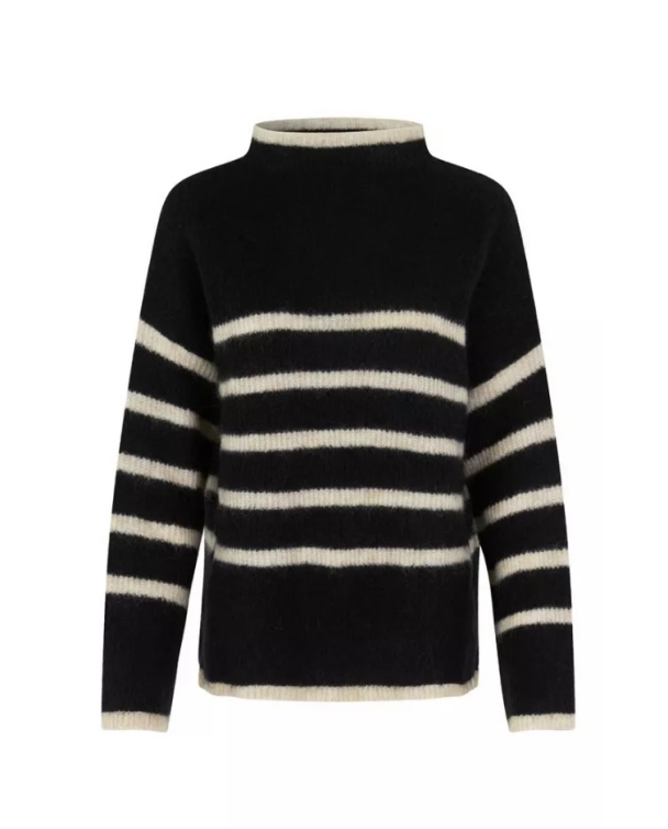Ovalis Knit T-Neck - Black  - Image 2