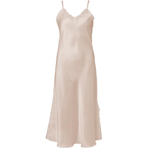 Lady Avenue Pure Silk Nightgown w. Lace