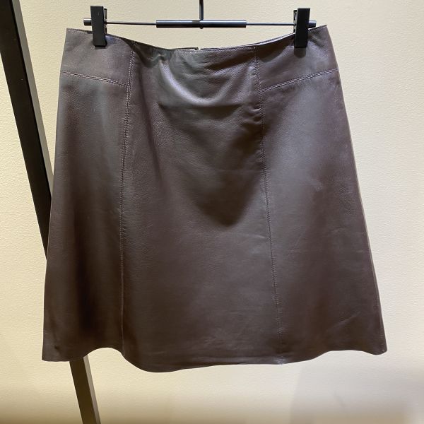 New Ibi Leather Skirt Java