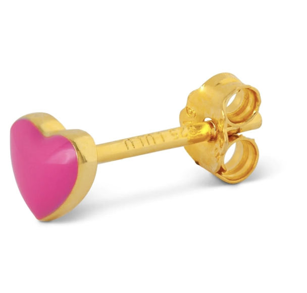 Love U 1 PCS Enamel - Pink  - Image 2