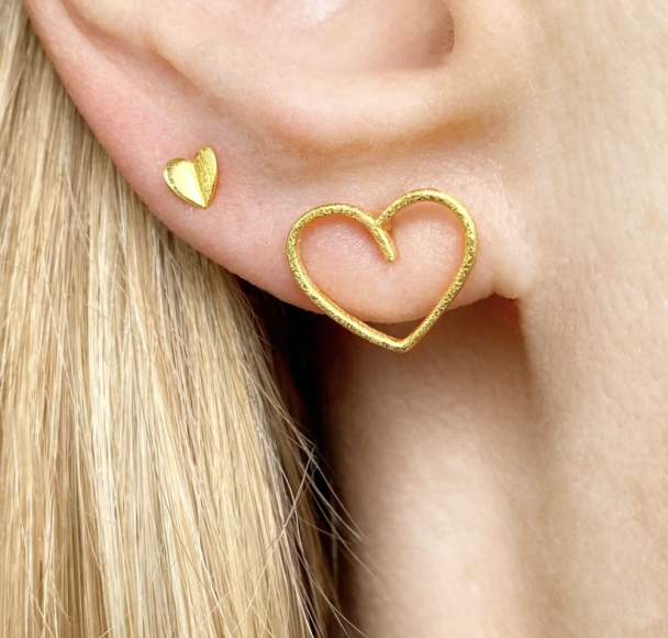 Hearts Wings 1 PCS - Golden Plated  - Image 3