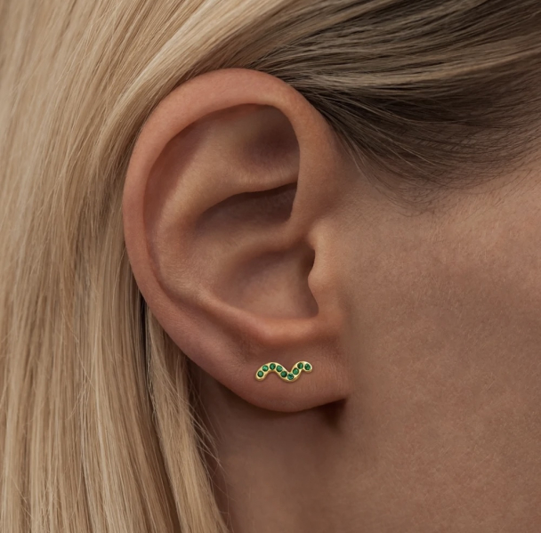 Snaky 1 PCS Gold Plated - Green  - Image 2