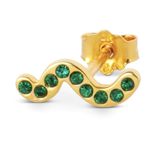 Snaky 1 PCS Gold Plated - Green 