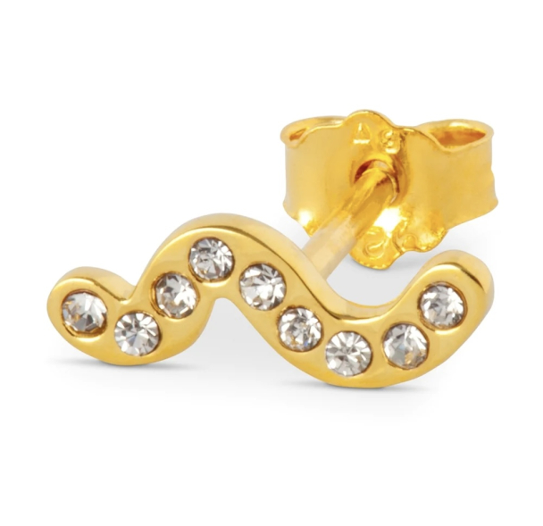 Snaky 1 PCS Gold Plated - White  - Image 1