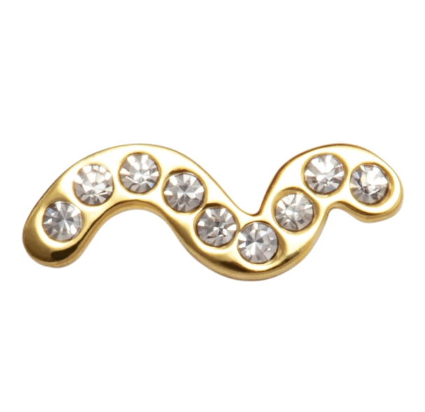 Snaky 1 PCS Gold Plated - White  - Image 3