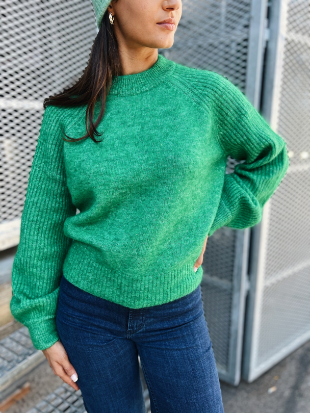 Brookline Knit O-Neck - Green Tambourine - Image 1