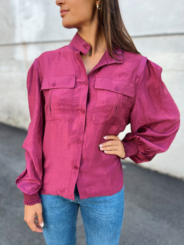LuellaGZ ss shirt - Raspberry Green  - Image 1