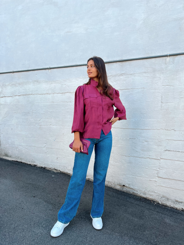 LuellaGZ ss shirt - Raspberry Green  - Image 4