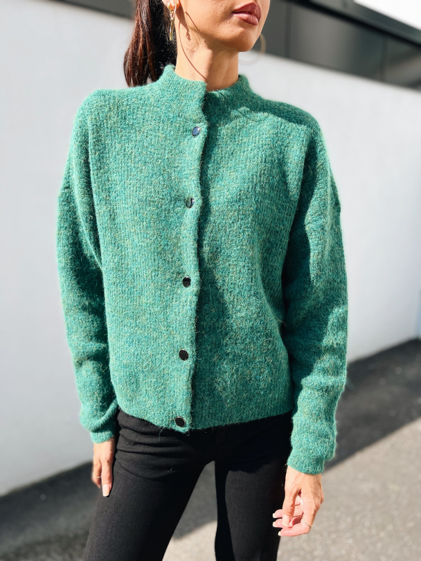 Alpha Short Cardigan - Abundant Green  - Image 1