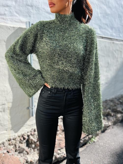 Montella Pullover - Green Glitter 