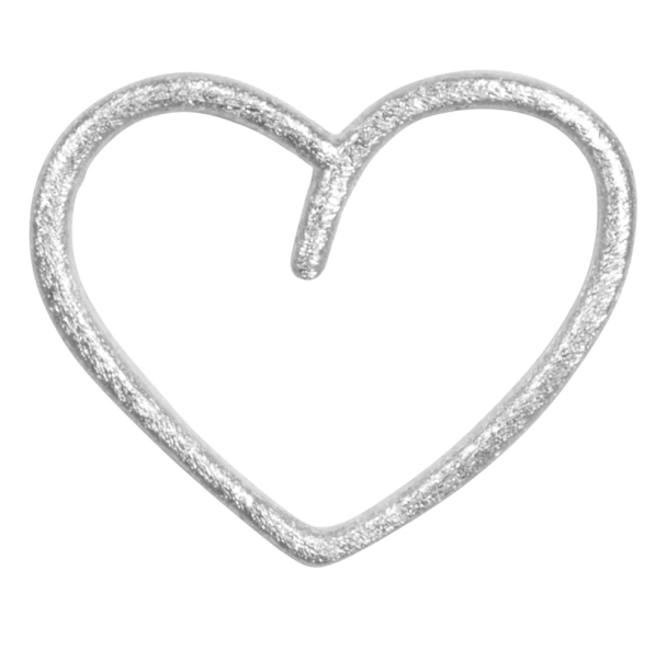 Happy Heart  1 PCS - Silver  - Image 1