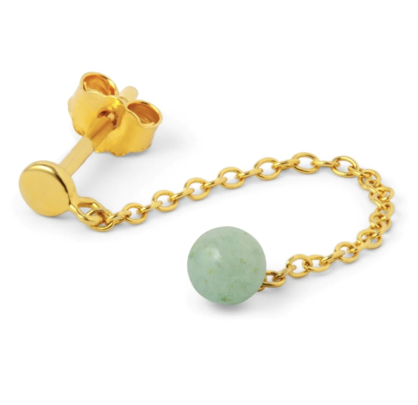Natural Stone Chain 1 PCS - Light Green  - Image 1