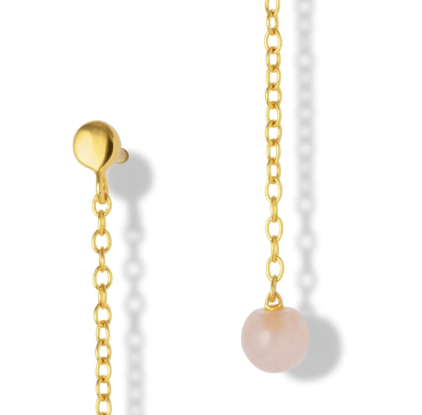 Natural Stone Chain 1 PCS - Rose  - Image 2