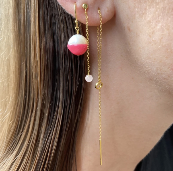 Natural Stone Chain 1 PCS - Rose  - Image 4