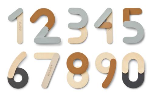 Liewood | Jota Magnetic Numbers - Sea Blue Multi Mix