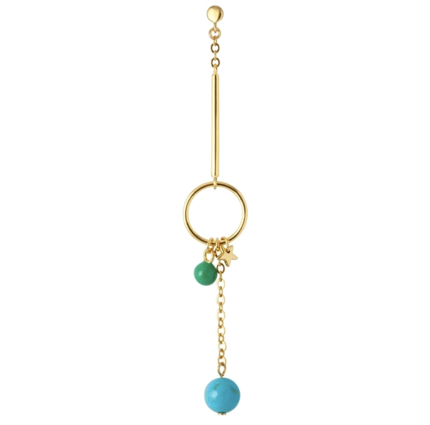 Topping Long Loop 1 PCS - Gold Plated  - Image 1