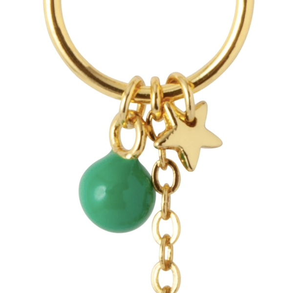 Topping Long Loop 1 PCS - Gold Plated  - Image 5